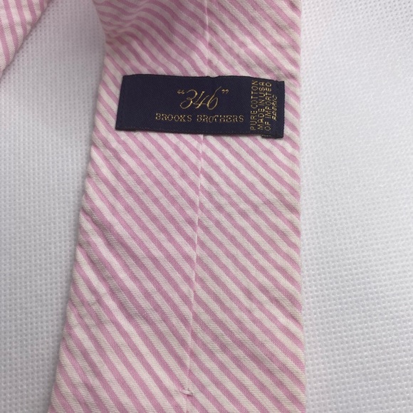 Brooks Brothers Men's Pink Diagonal Striped Shirt - Picture 2 of 5